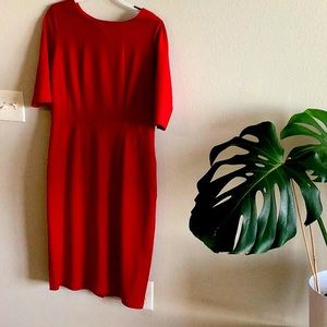 Midi red Jude Connally dress (M)